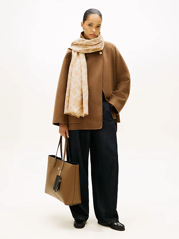 Monogram Jacquard Scarf WiWool