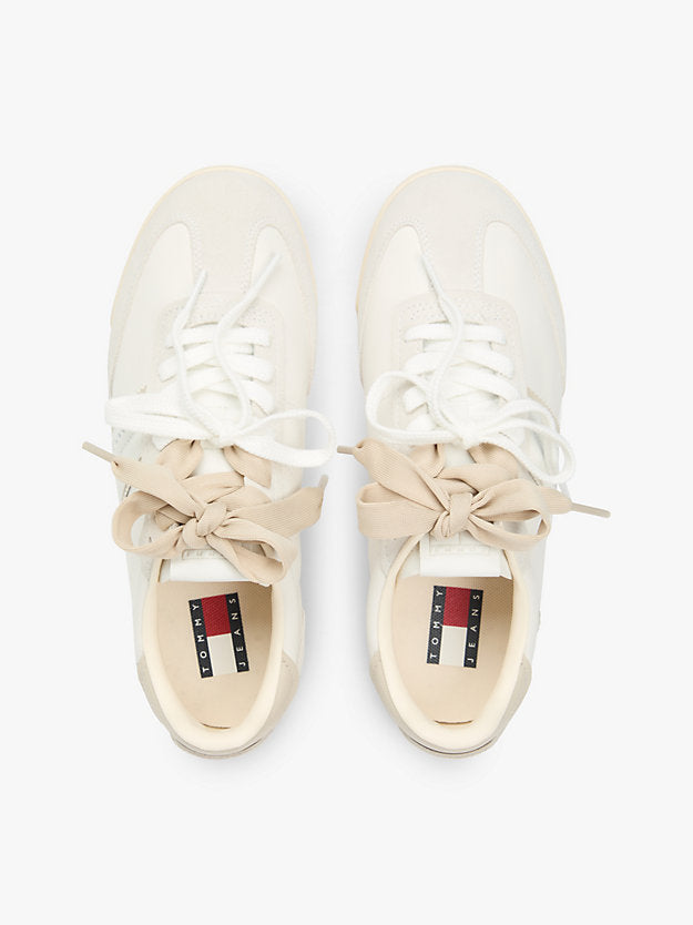 Leather Low Profile Serrated Trainers