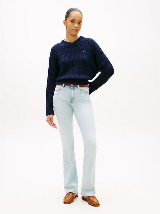 Faded Mid Rise Bootcut Jeans