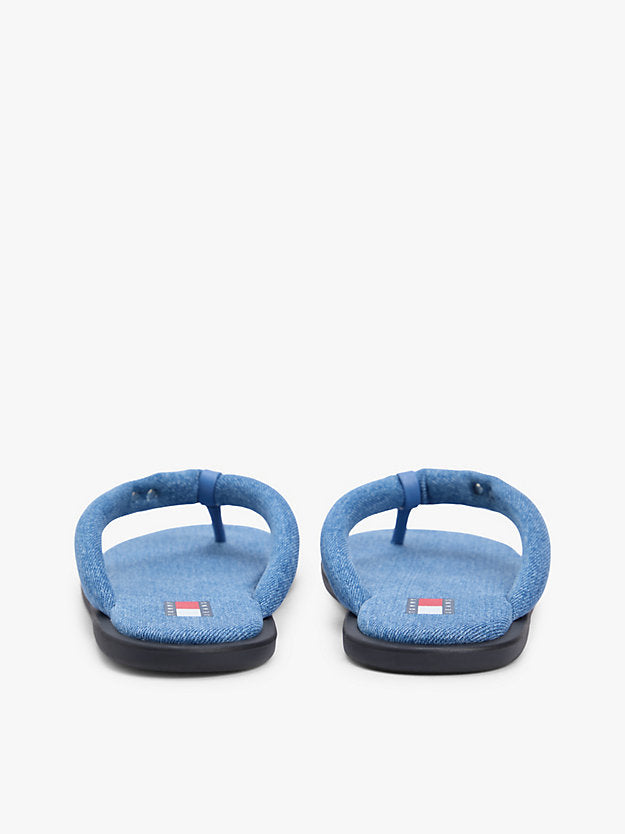 Denim Padded Strap Flip-Flops