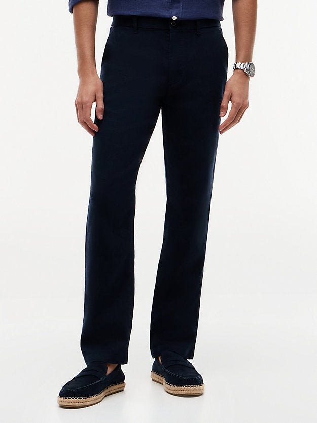 Denton Straight Leg Linen Blend Chinos