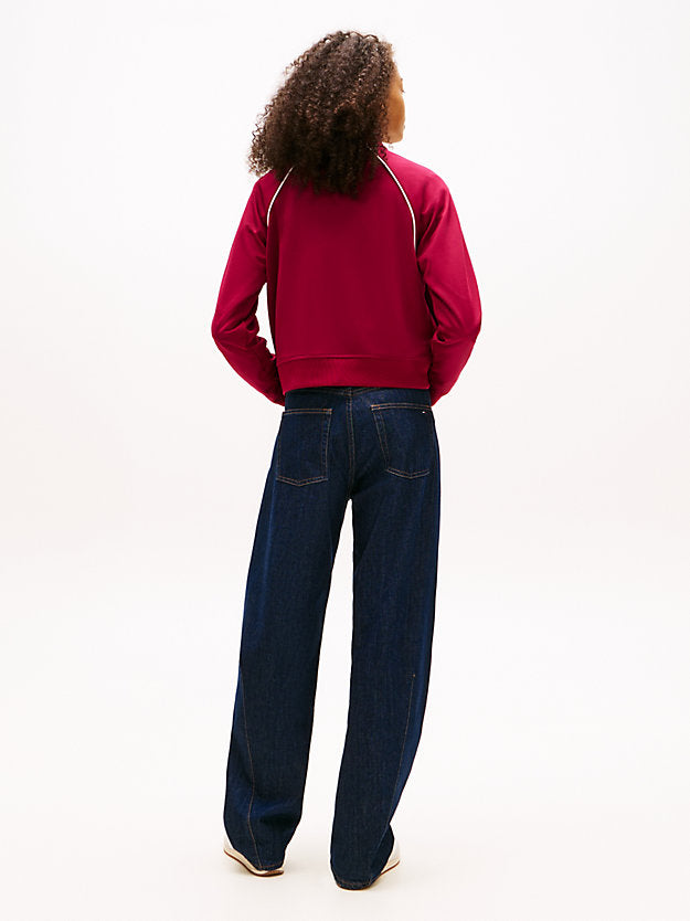 Badge Interlock Knit Track Jacket