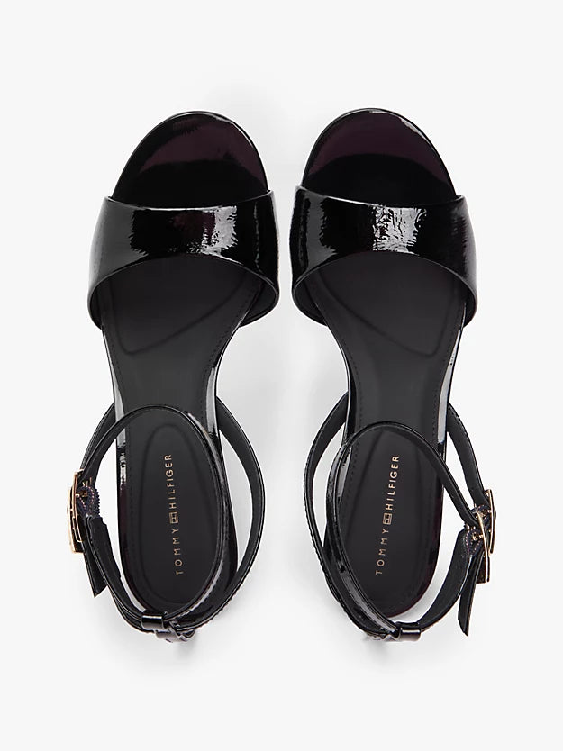 Patent Leather Ankle Strap High Heel Sandals