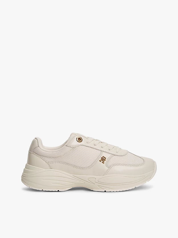 Monogram Mixed Texture Leather Trainers