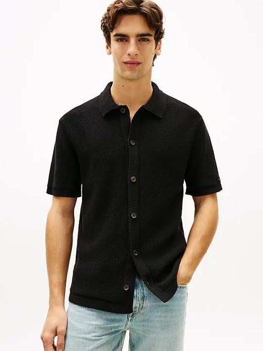 Relaxed Fit Knit Short Sleeve Shirt