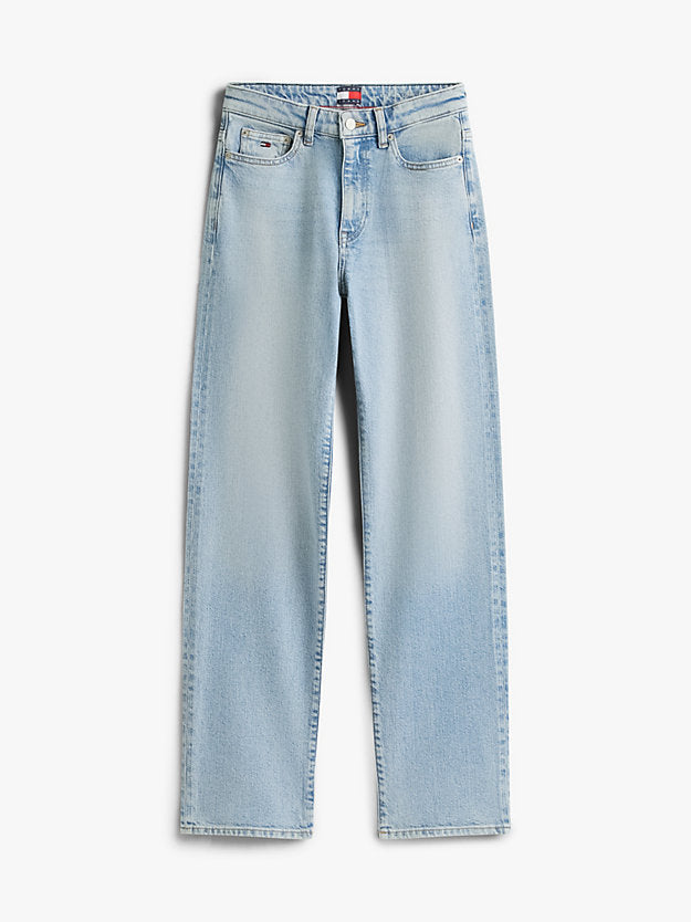 Mid Rise Slim Straight Leg Jeans