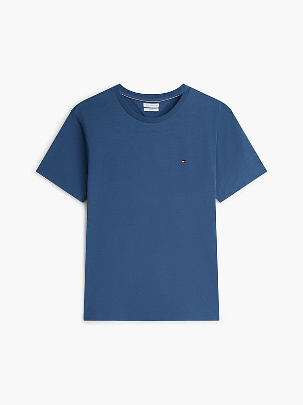 Flag Embroidery Jersey Crew Neck T-Shirt