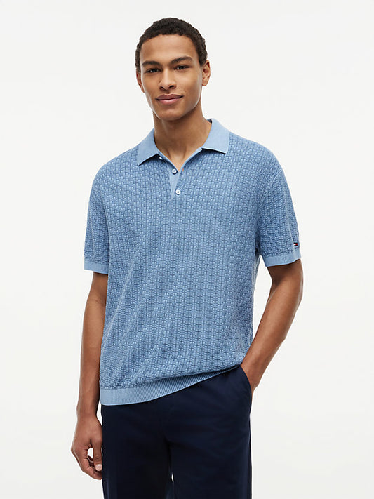 Washed Structured Polo Shirt