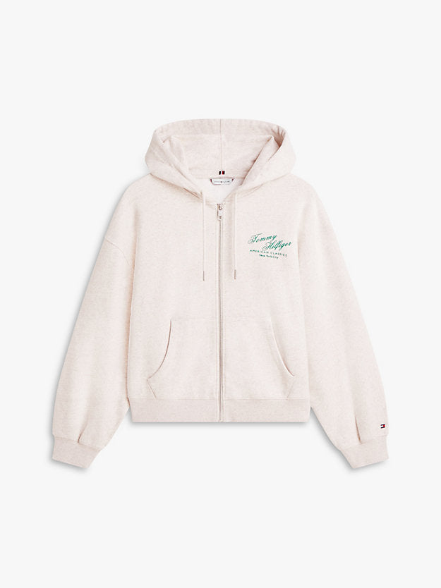 Terry Relaxed Zip-Thru Hoody