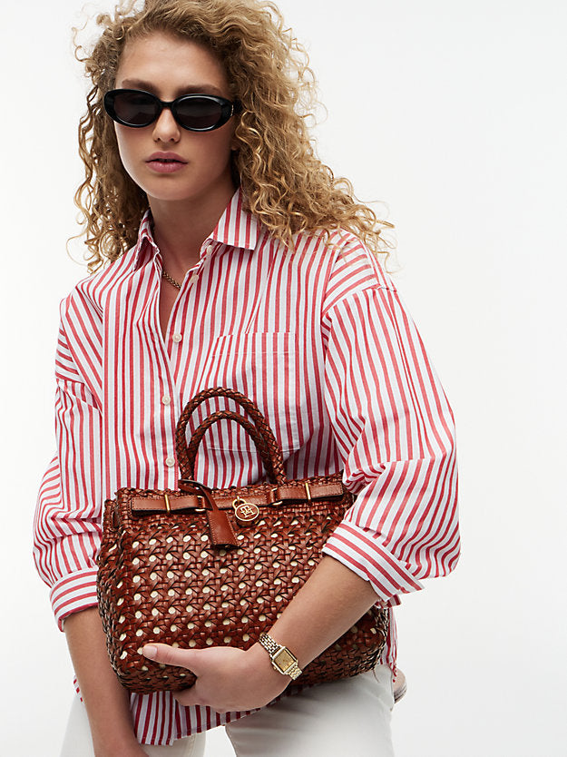 The American Icon Braided Leather Tote Bag