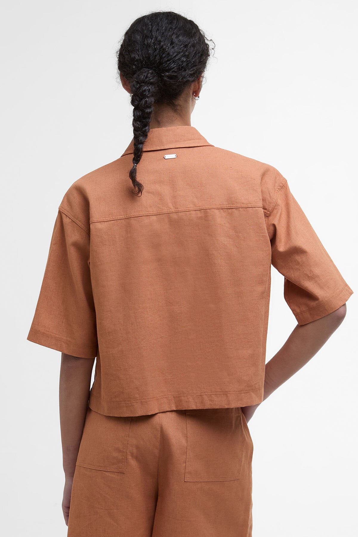 Cary Boxy Short-Sleeved Shirt - BRAN