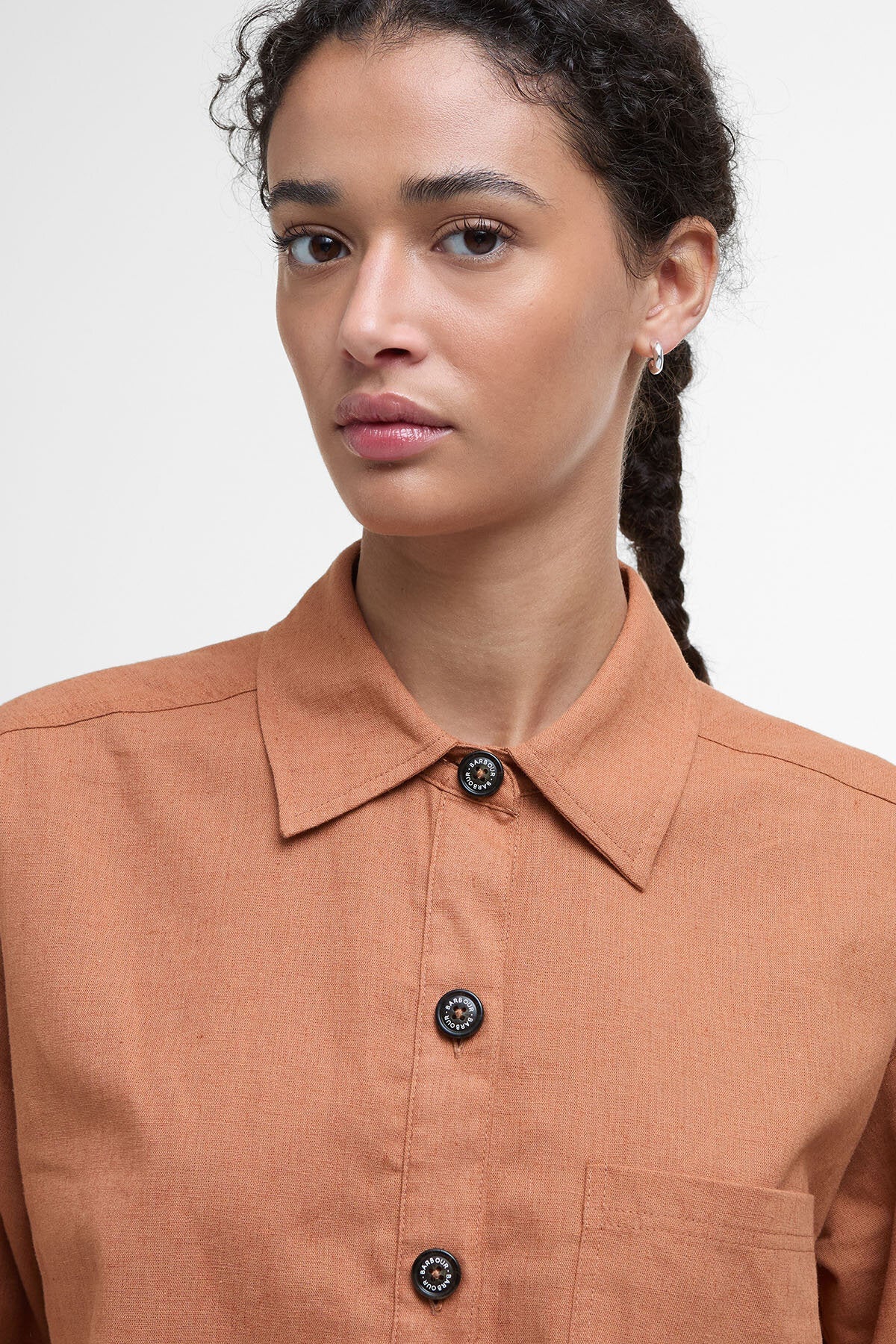 Cary Boxy Short-Sleeved Shirt - BRAN