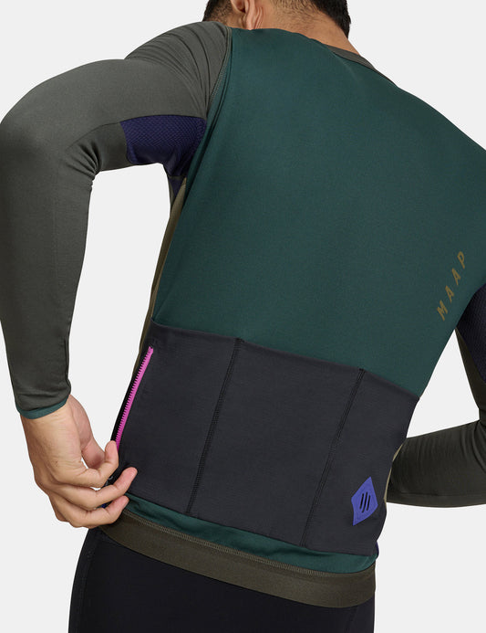 Alt_Road Long Sleeve Jersey - Burnt Olive Green