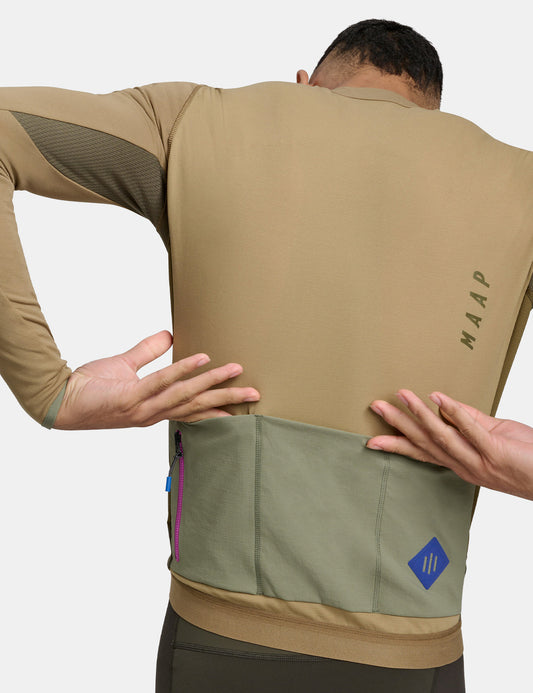 Alt_Road Long Sleeve Jersey - Dark Desert Yellow