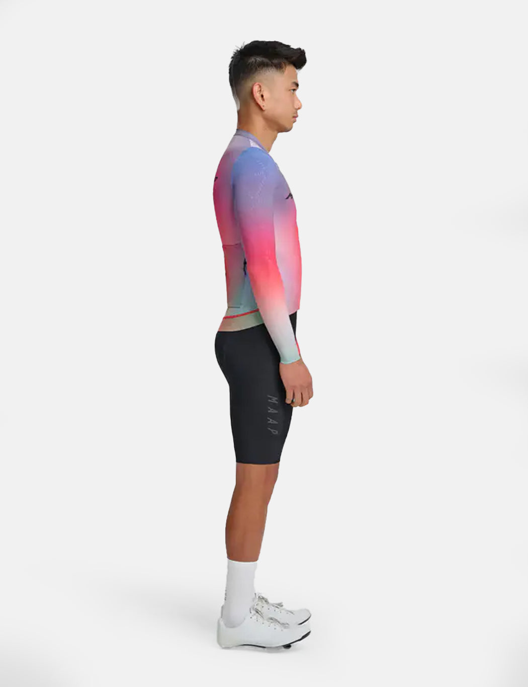 Blurred Out Pro Hex Long Sleeve Jersey 2.0 - Red Mix