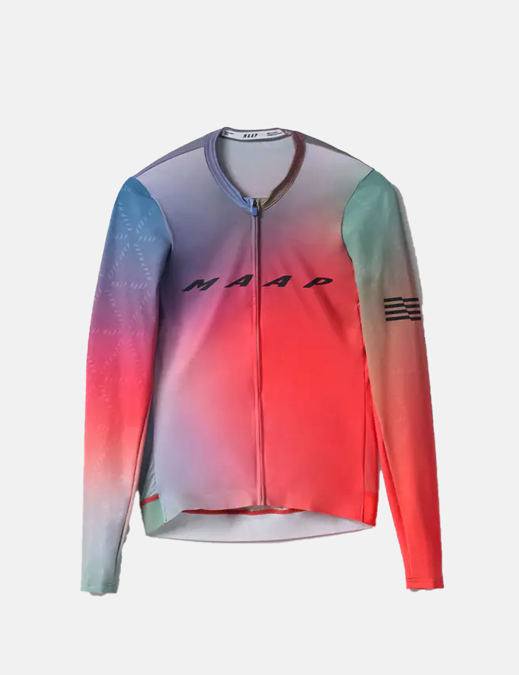 Blurred Out Pro Hex Long Sleeve Jersey 2.0 - Red Mix