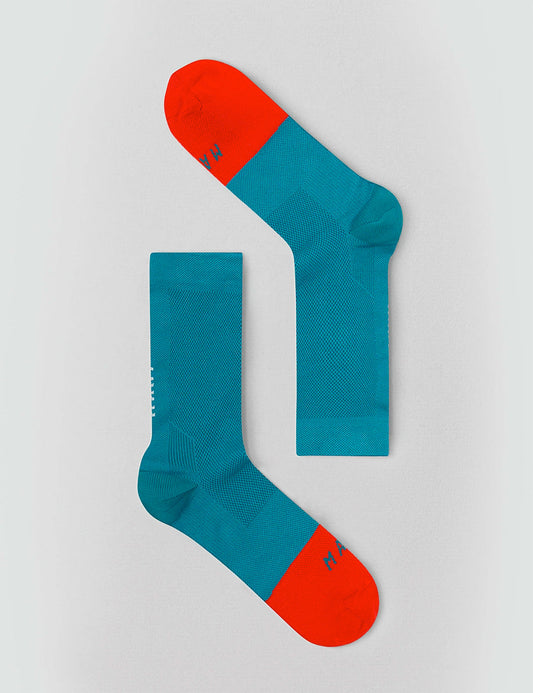 Division Sock - Cyan Blue