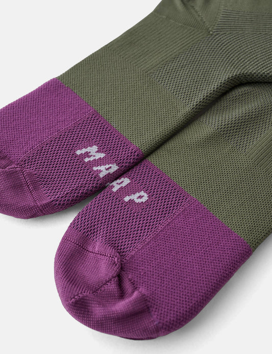 Division Socks - Thyme Green