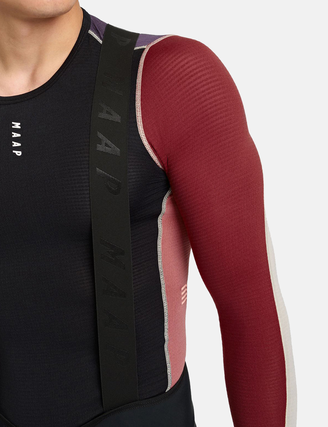 Thermal Base Layer Long Sleeve T-Shirt - Black/Rose/Fog