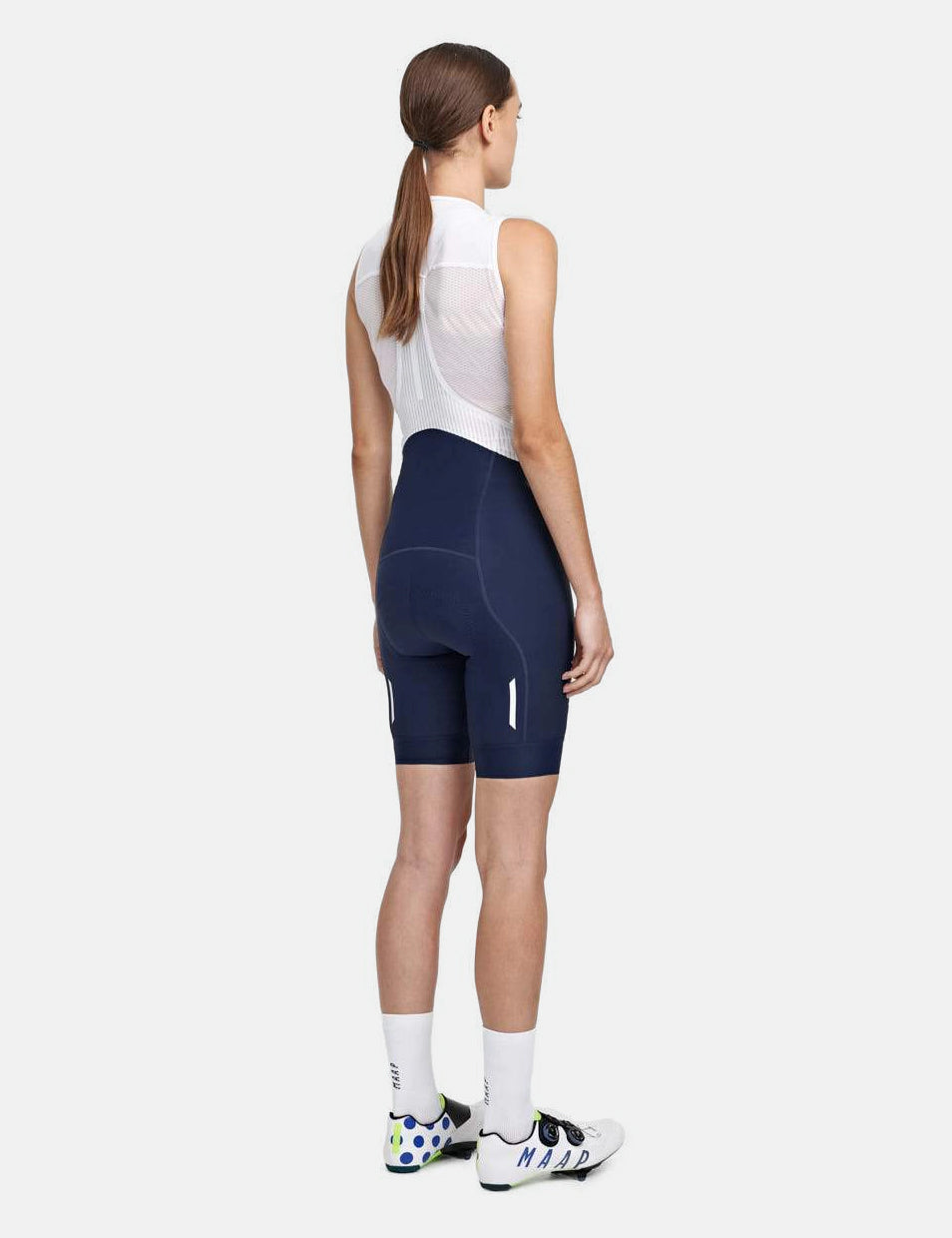 Women's Team Bib Evo - Navy Blue/White