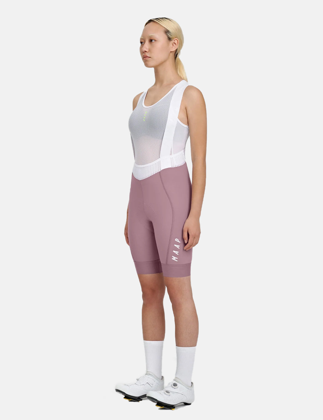 Women's Team Bib Evo - Raisin/White