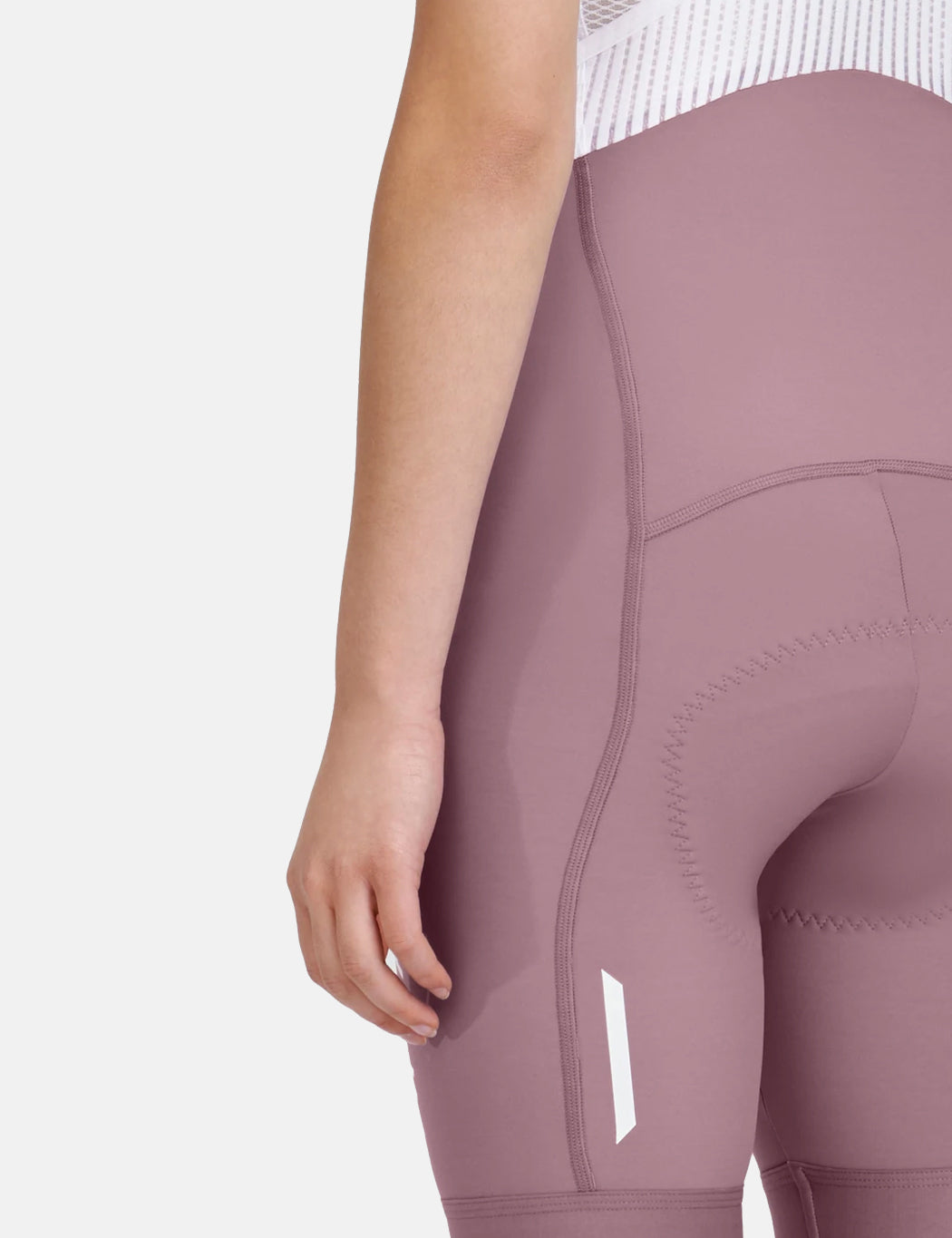 Women's Team Bib Evo - Raisin/White