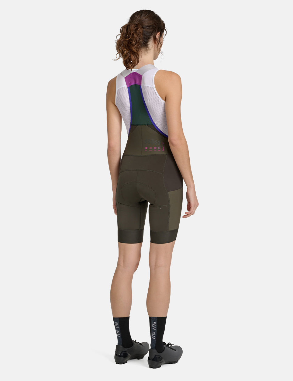 Womens Alt_Road Cargo Bib Shorts - Burnt Olive Green