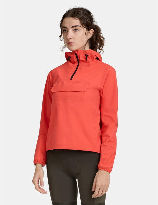 Womens Alt_Road Anorak - Mars Red