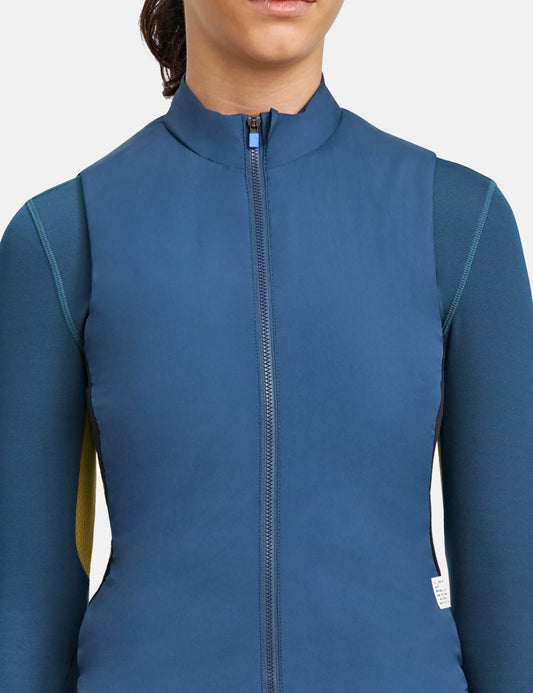 Gilet thermique Alt_Road pour femmes – Bleu sarcelle foncé