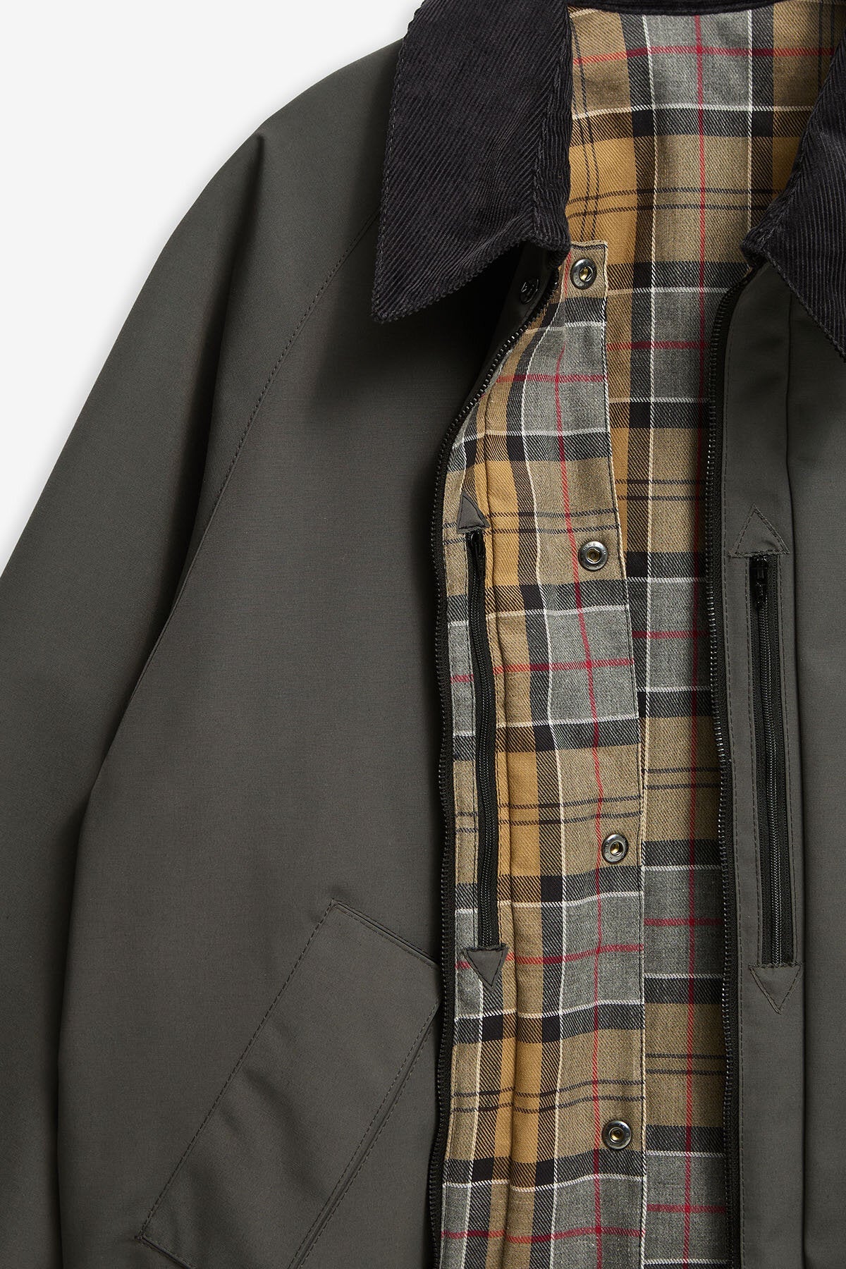 Oversized Reversible Transporter Jacket - ASPHALT GREY