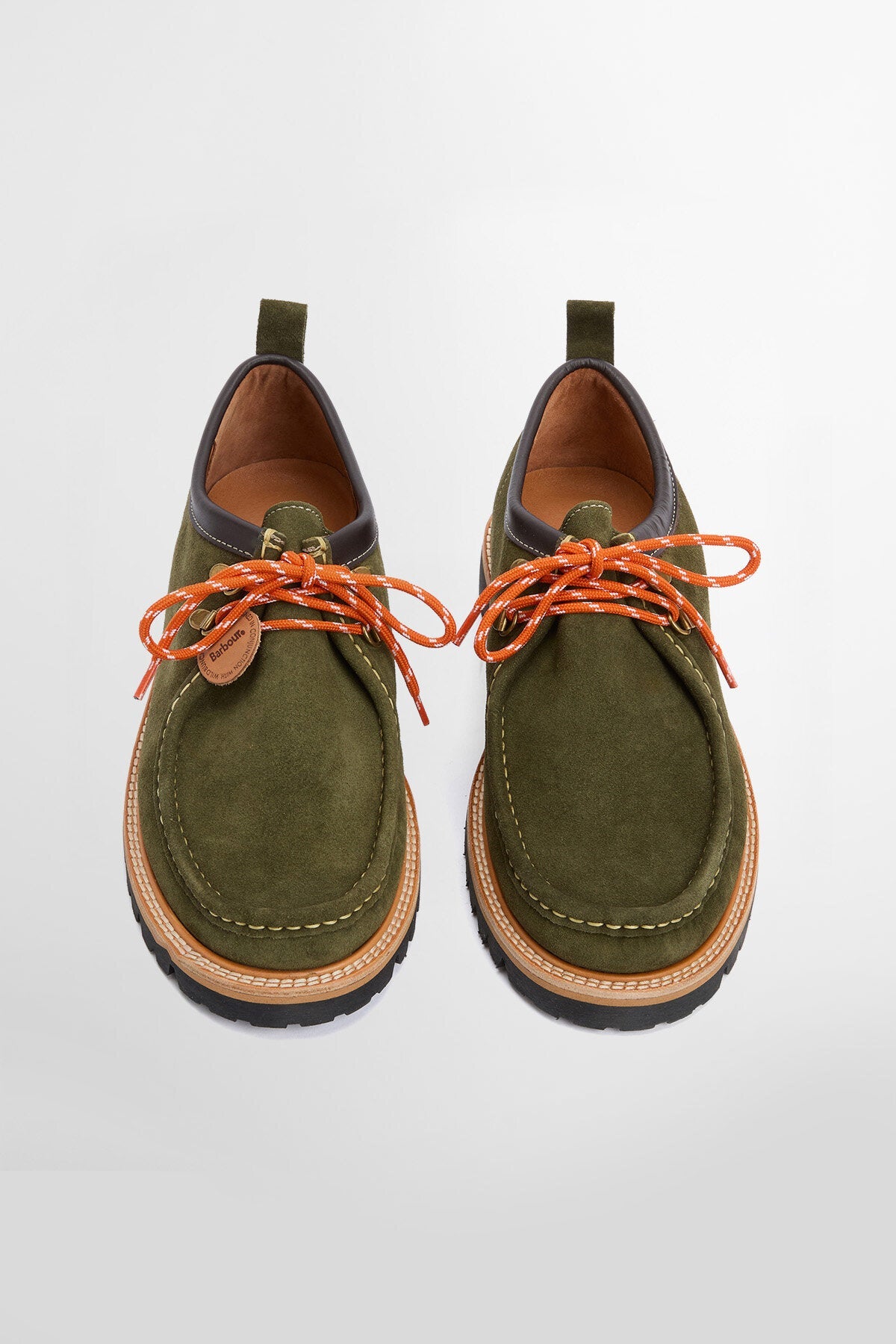 Coatham Apron Lace Mocassins - GREEN