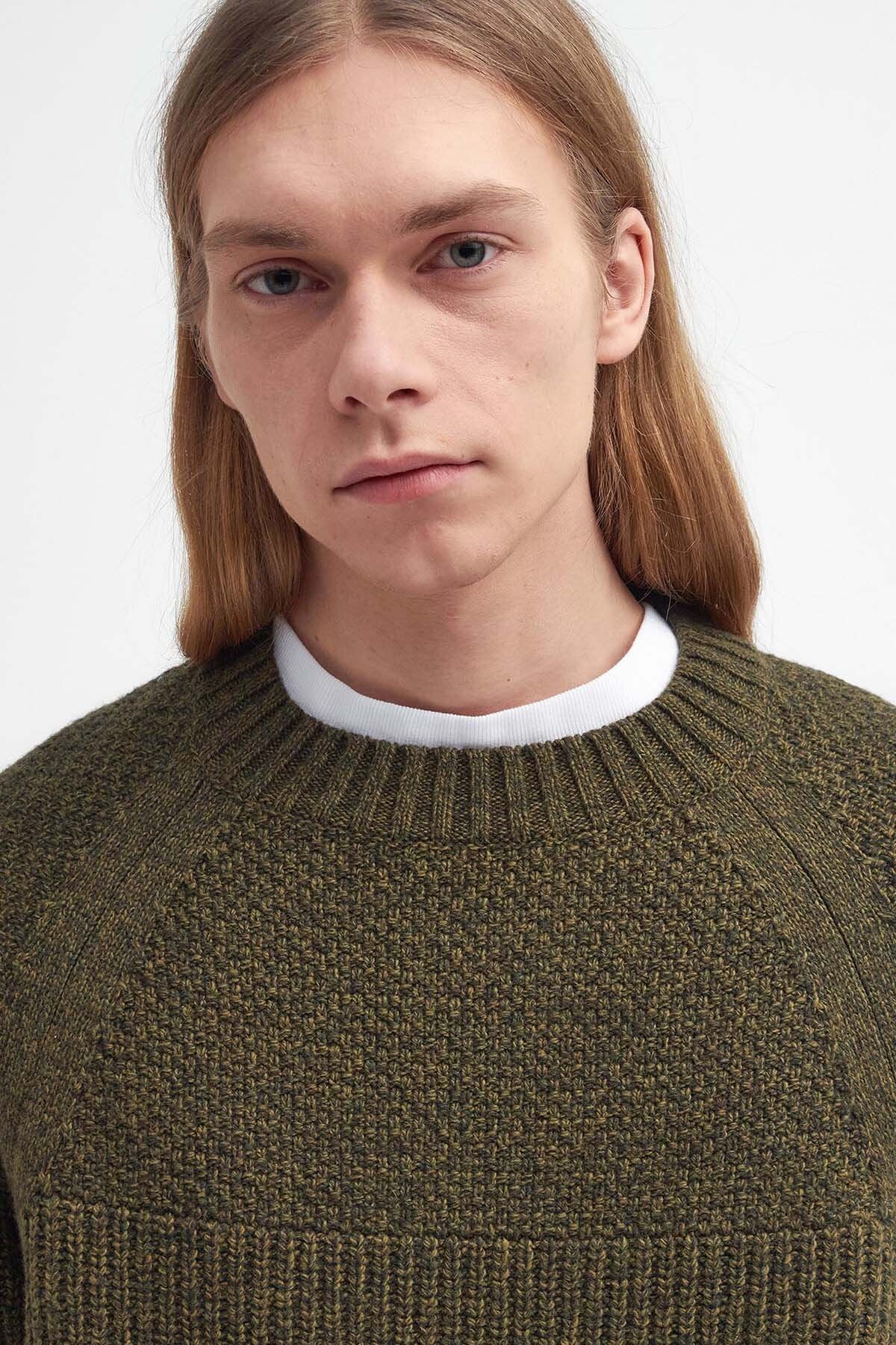 Gansey Oversized Crew Neck Jumper - SAGE MIX