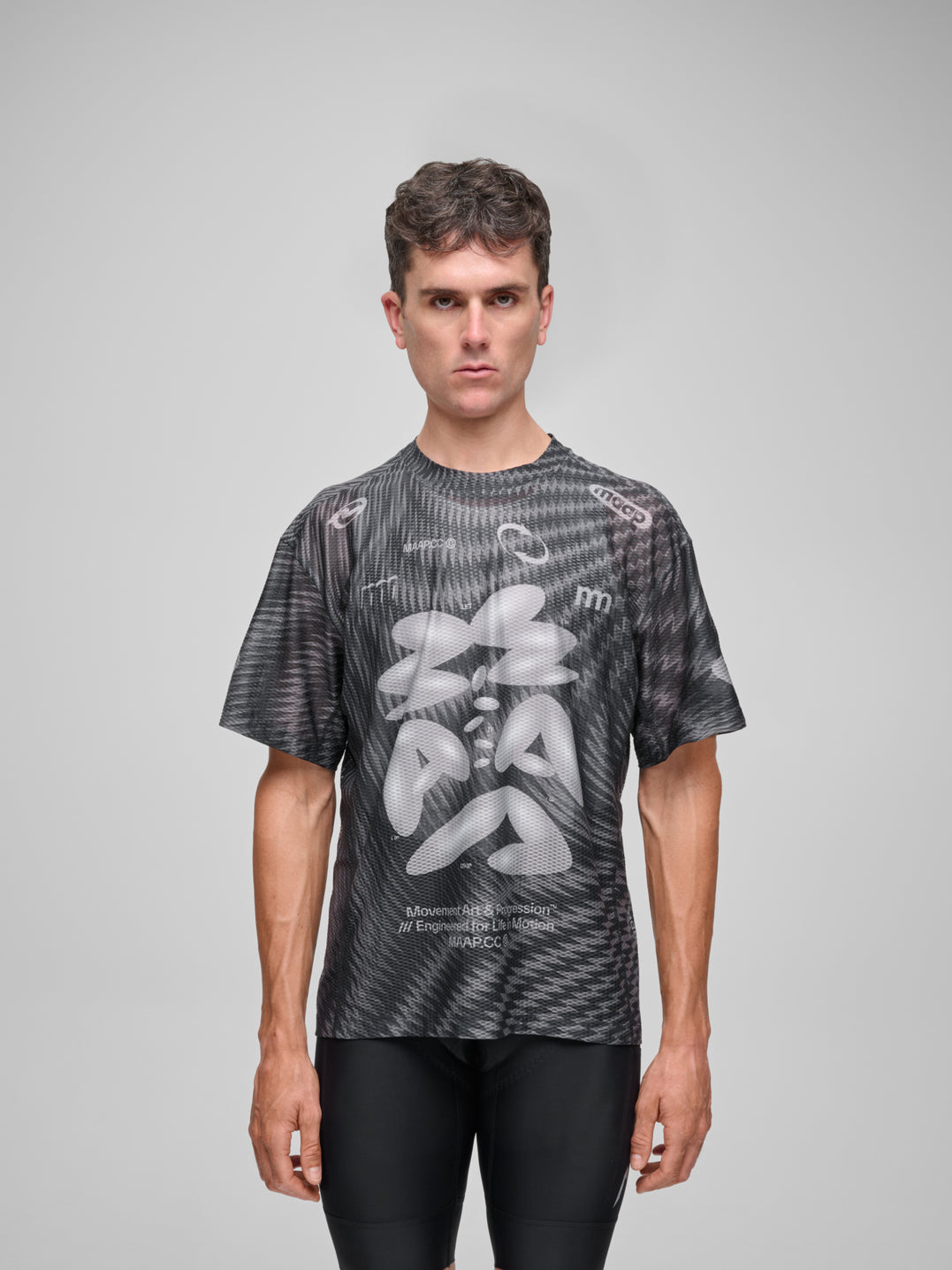 Spectrum Air Mesh Tee - CARBON BLACK