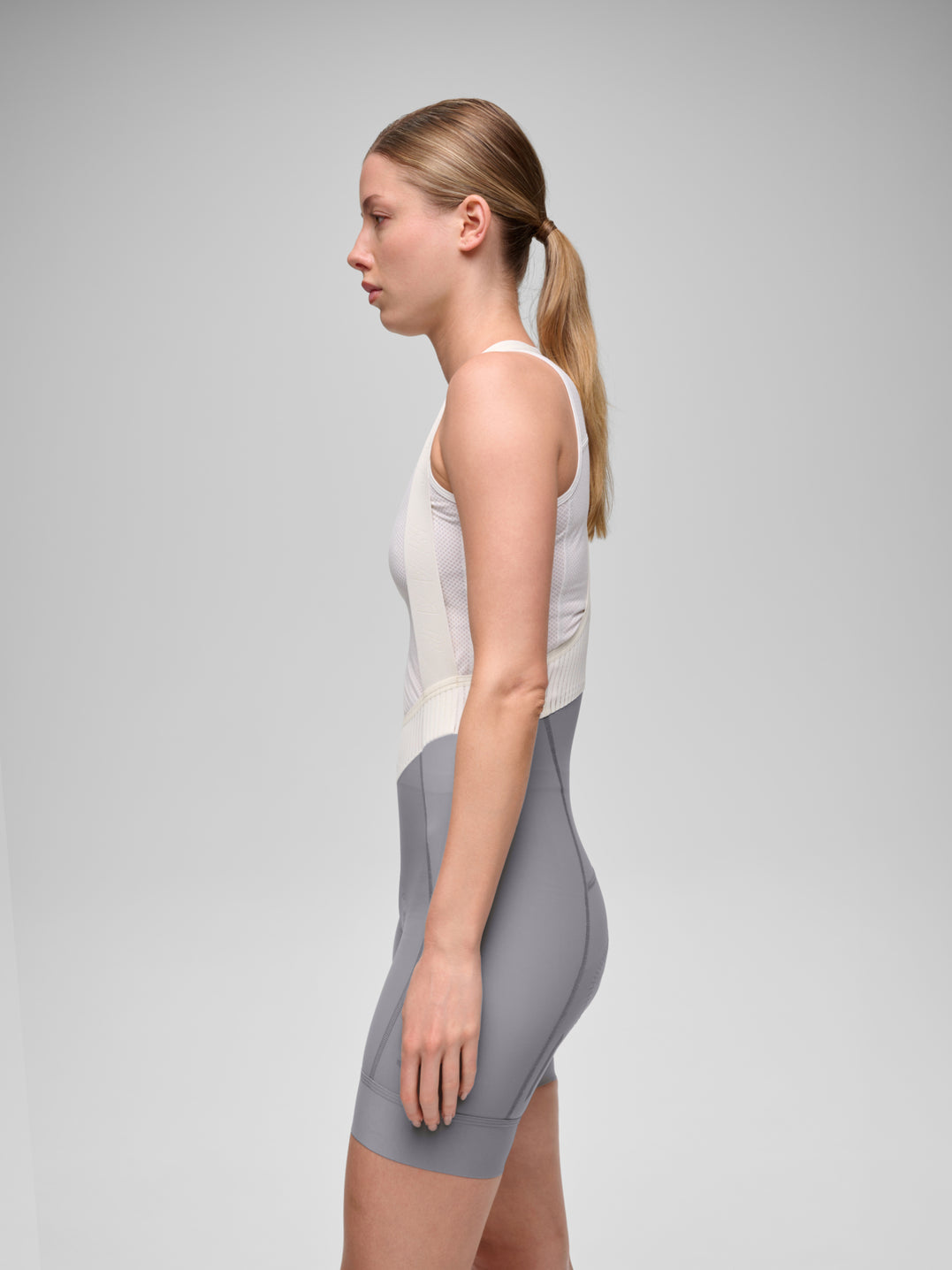 Women's Short Team Bib Evo - Titanium