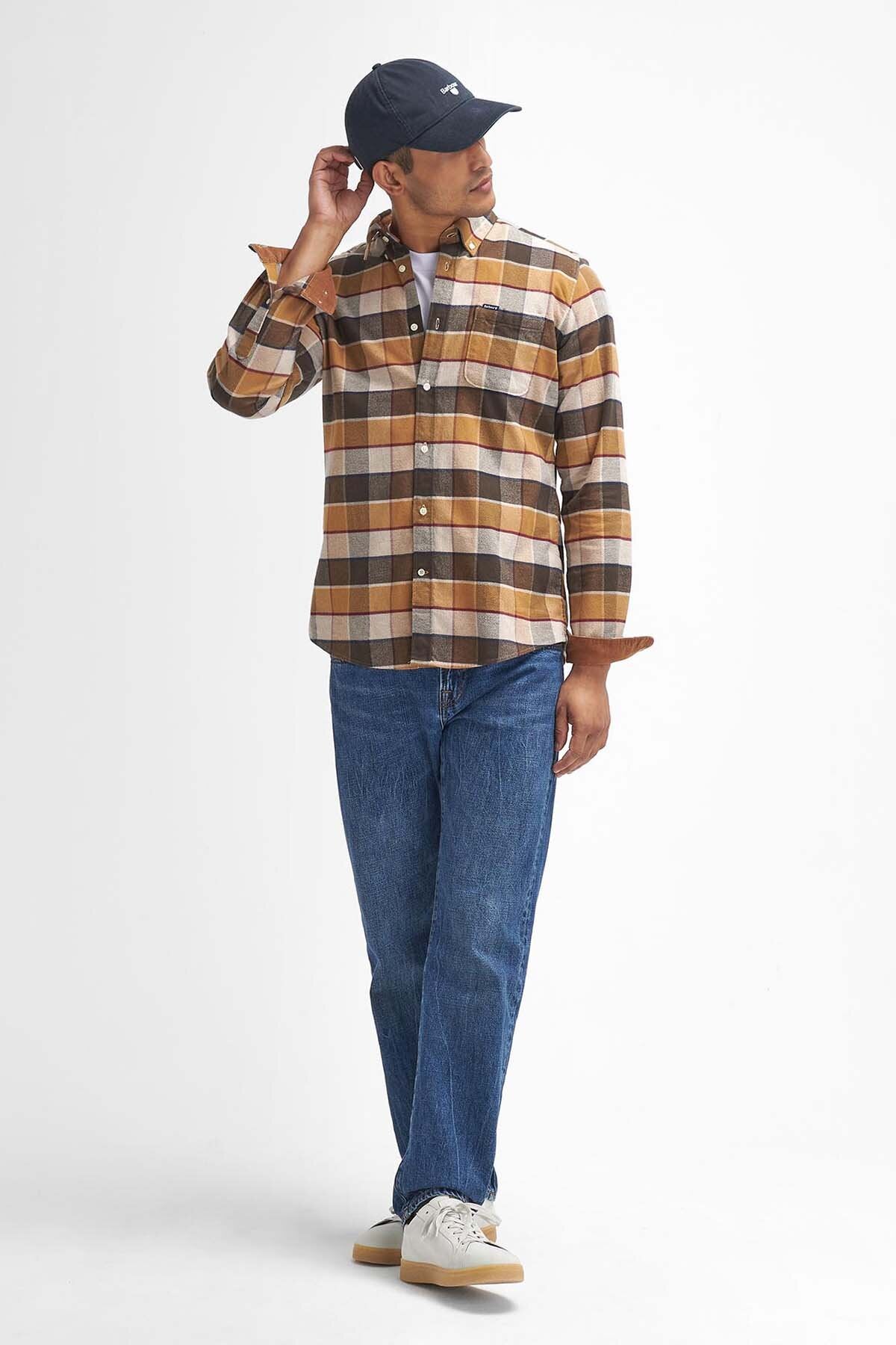 Valley Tailored Long-Sleeved Shirt - BROWN
