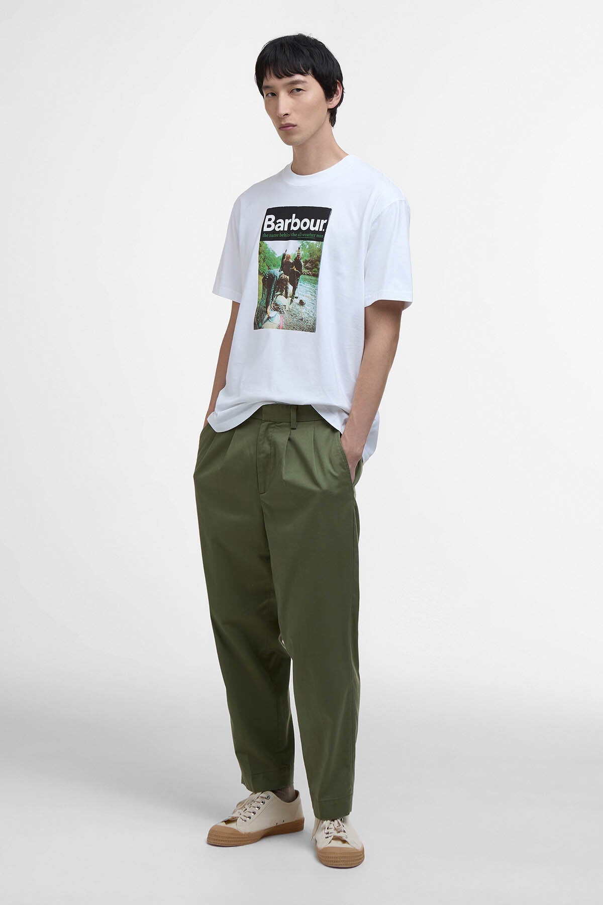 All Weather Oversized Graphic T-Shirt - WHITE