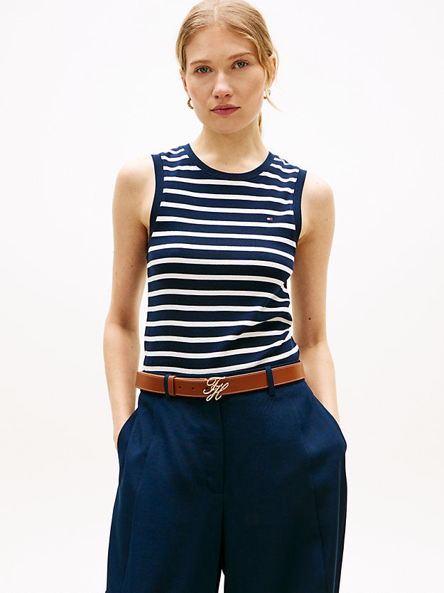 Slim Crew Neck Tank Top