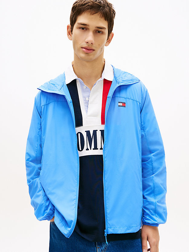 Water Repellent Ripstop Hooded Zip-Thru Jacket