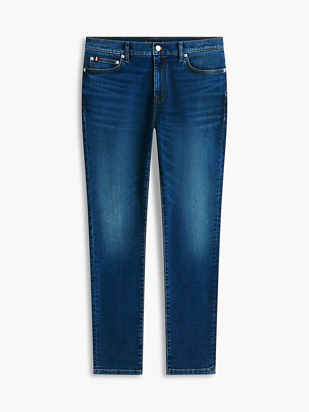 Bleecker Whiskered Five-Pocket Slim Jeans