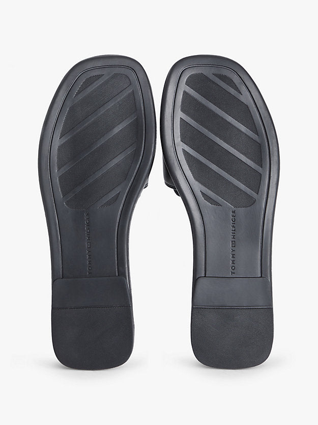 Monogram Horsebit Flat Leather Mules