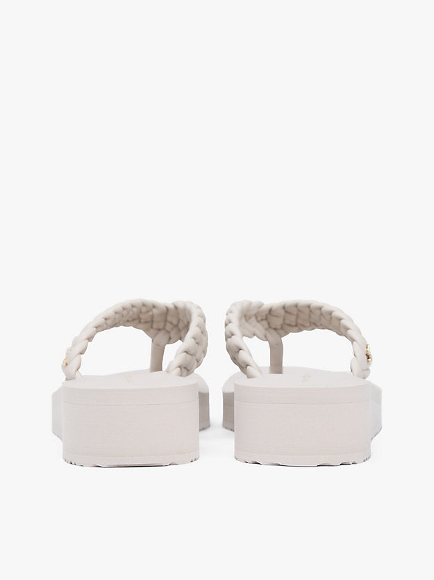 Braided Strap Wedge Flip-Flops
