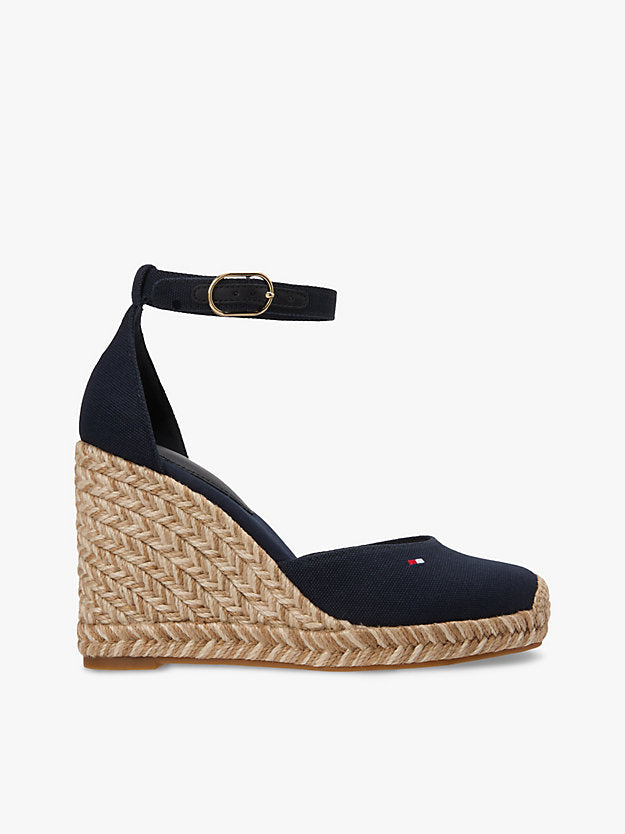 Canvas High Wedge Espadrilles