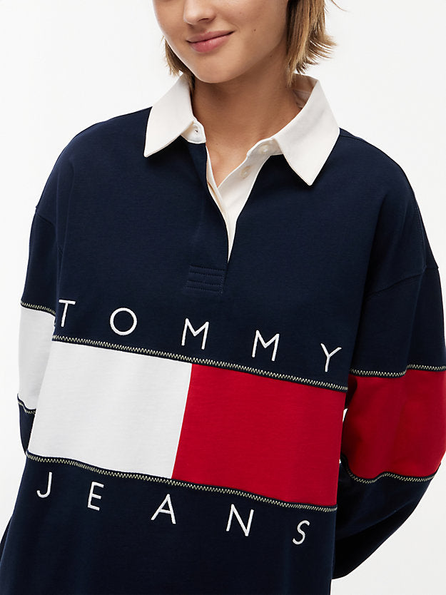 Flag Jersey Oversized Rugby Shirt