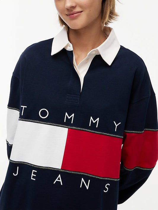 Flag Jersey Oversized Rugby Shirt