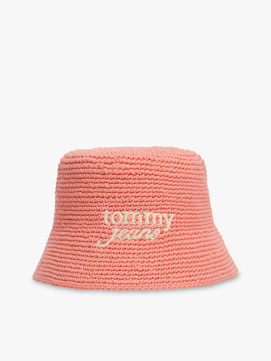Crochet Logo Embroidery Bucket Hat