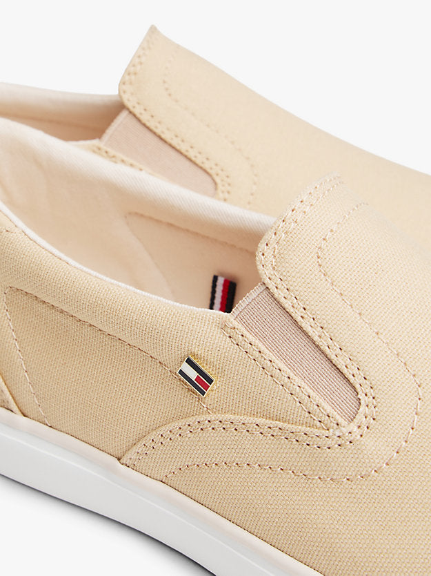 Low Profile Canvas Slip-On Trainers
