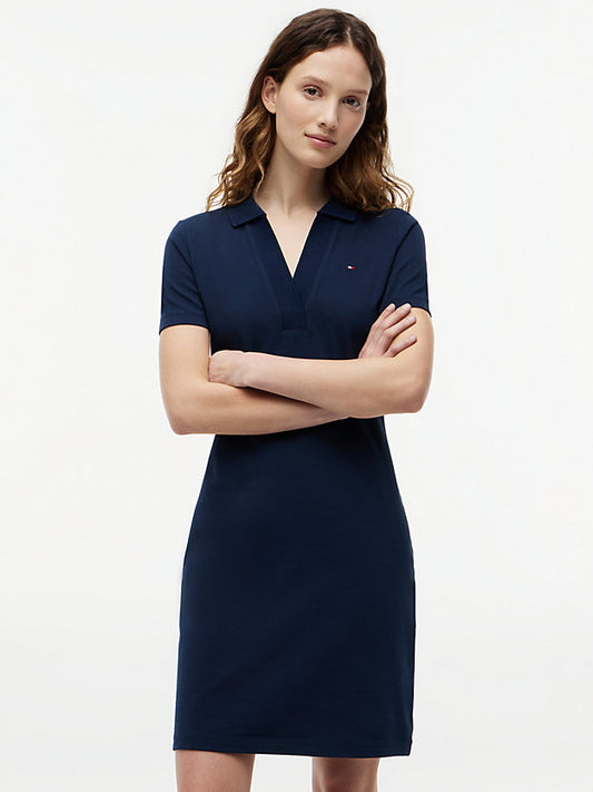 1985 Slim Mini Short Sleeve Polo Dress