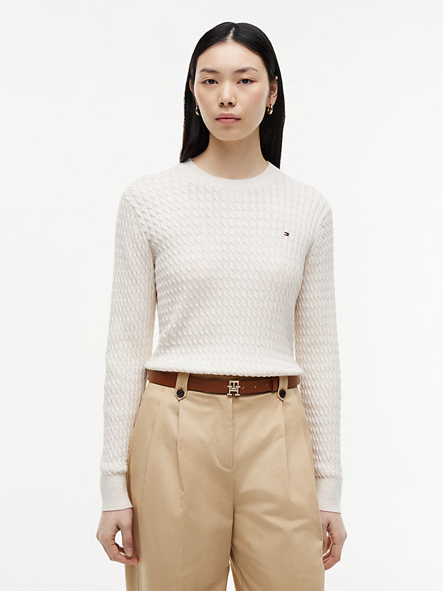 Cable Knit Crew Neck Jumper