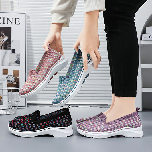 🔥Letzter Tag Promotion 50% Rabatt - Super bequeme atmungsaktive weiche Sohle orthopädische Walkingschuhe für Damen