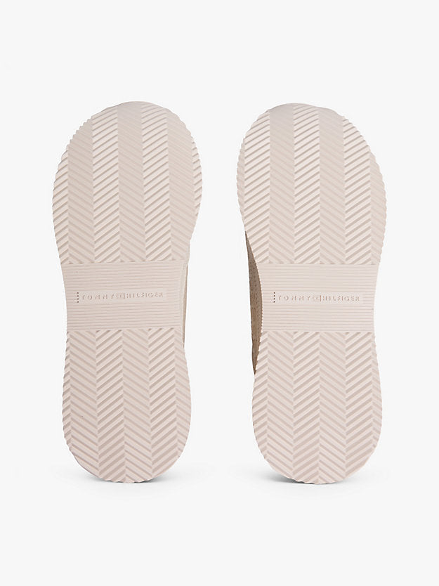 Monogram Leather Mixed Texture Trainers